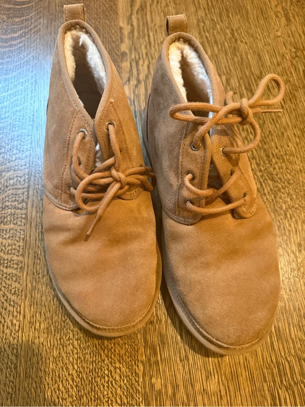 UGG Chestnut Suede Lace-Up Chukka Boots